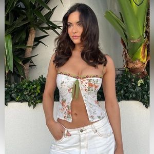 Princess Polly open front crop top